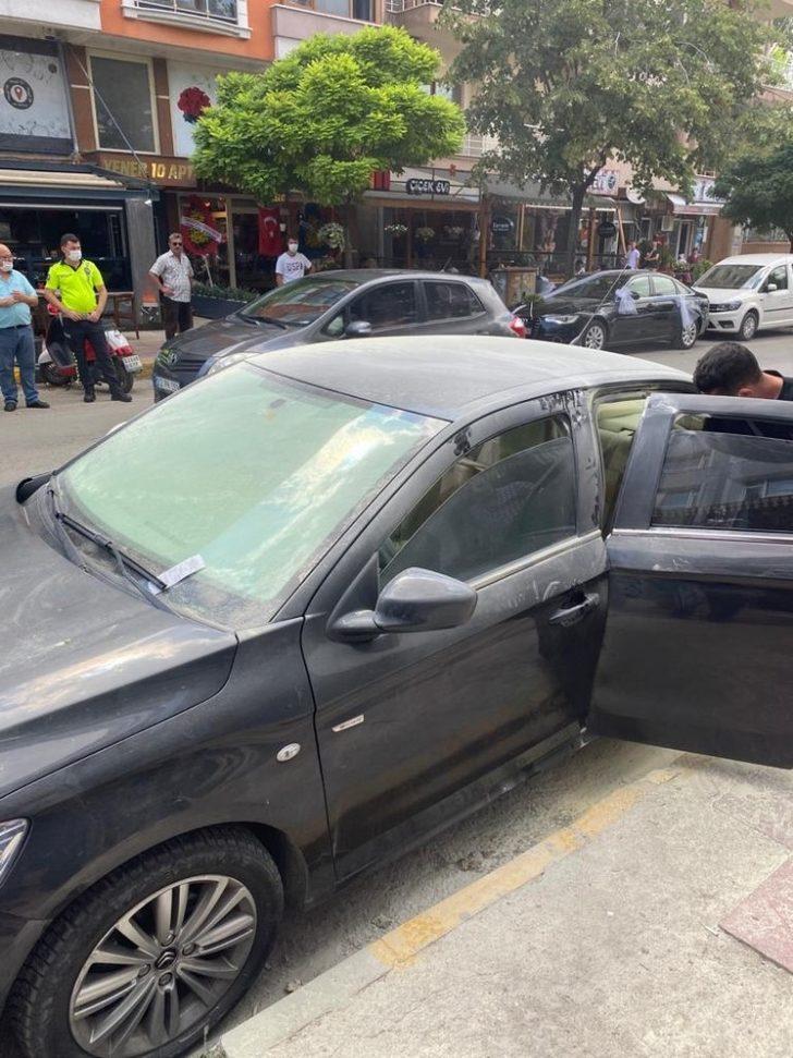 İçi dezenfektan dolu araç alev aldı G1