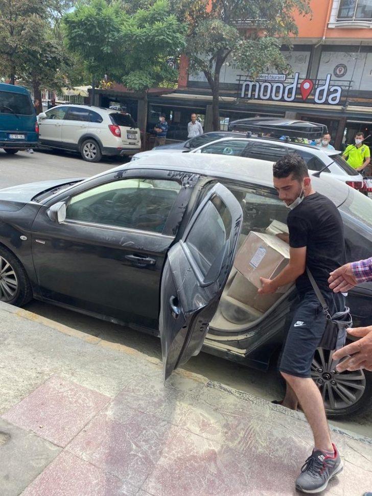 İçi dezenfektan dolu araç alev aldı G2