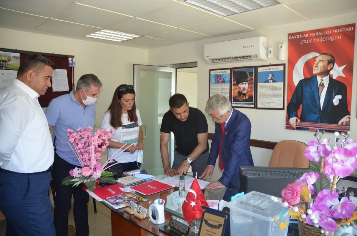 Başkan G&uuml;nel Davutlar&rsquo;da incelemelerde bulundu