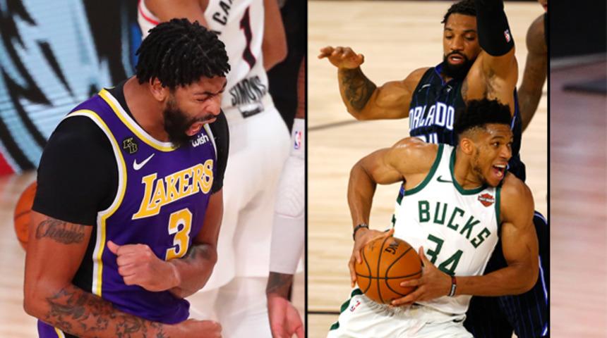 NBA play-off turunda Lakers ve Bucks öne geçti