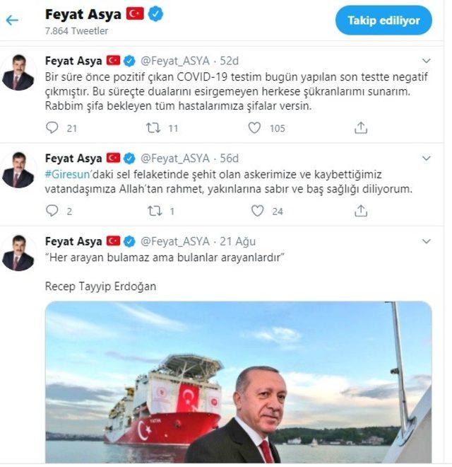 Başkan Asya, korona virüsü yendi