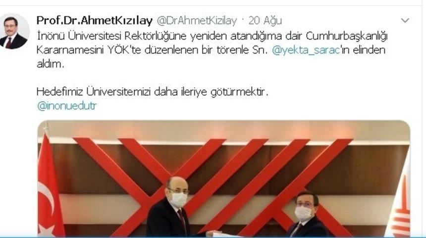 Kızılay, Rekt&ouml;rl&uuml;k atamasını Sara&ccedil;&rsquo;tan aldı