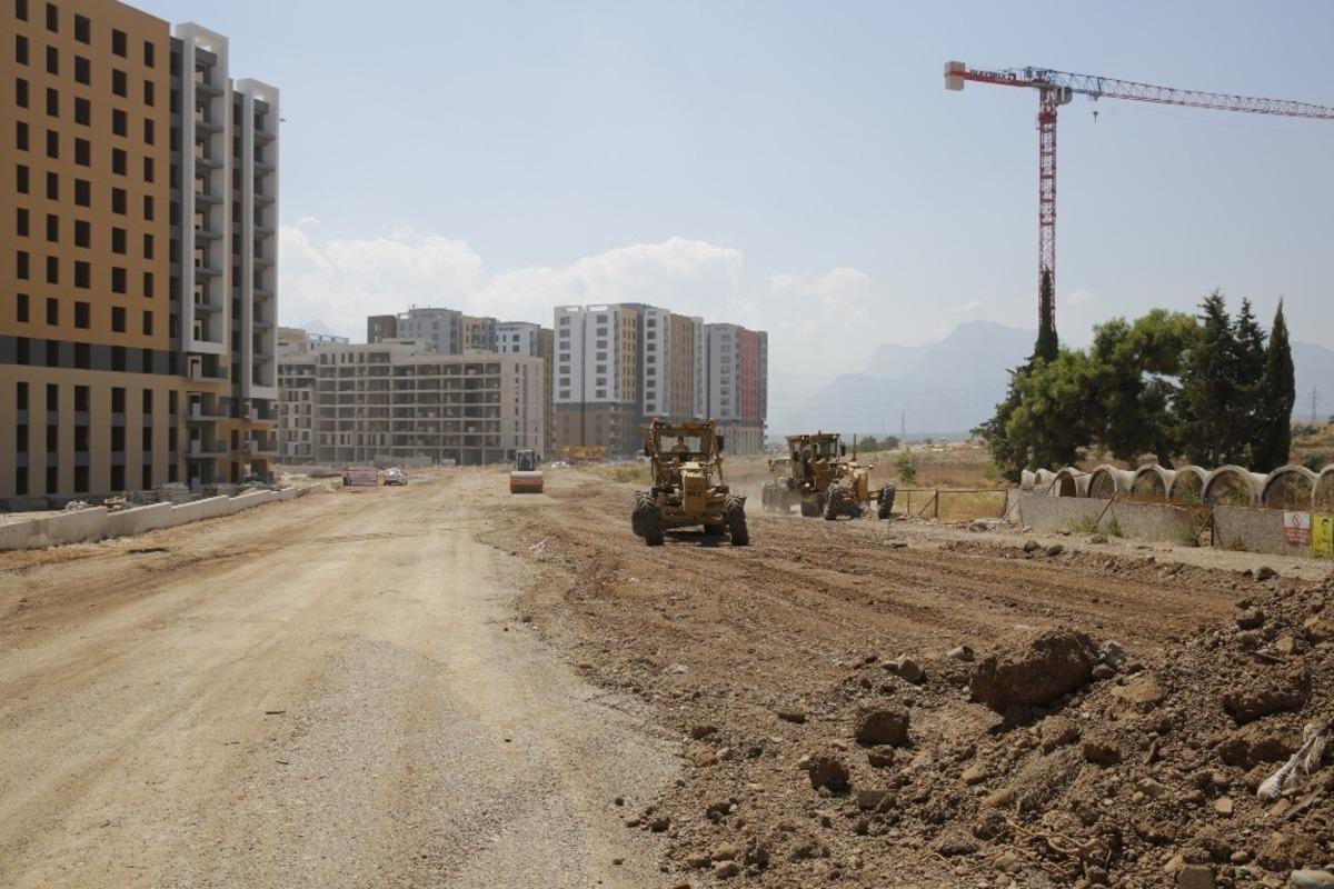 Kepez Santral &rsquo;de yol yapım &ccedil;alışmaları