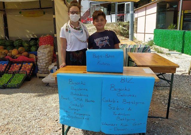 Gemlik Umurbeyli kadınlardan Gökalp bebeğe yardım eli