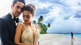 Neslihan Atagül eşi Kadir Doğulu ile Maldivler'de balayında