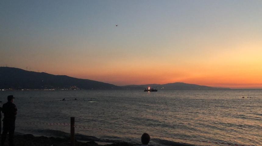 Serinlemek için girdiği deniz sonu oldu