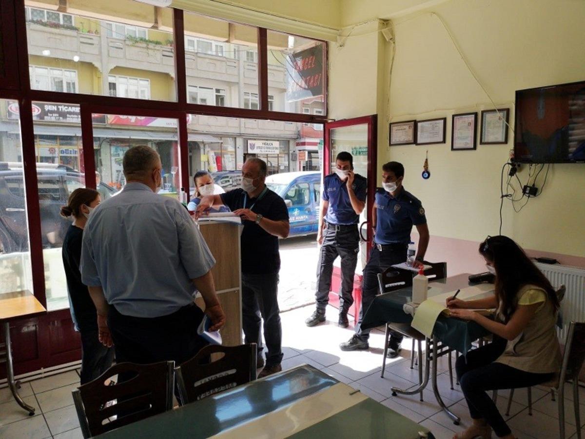 Yığılca&rsquo;da korona vir&uuml;s denetimi yapıldı