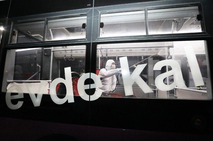 Toplu taşıma araçlarındaki dezenfekte çalışmaları sürüyor G2