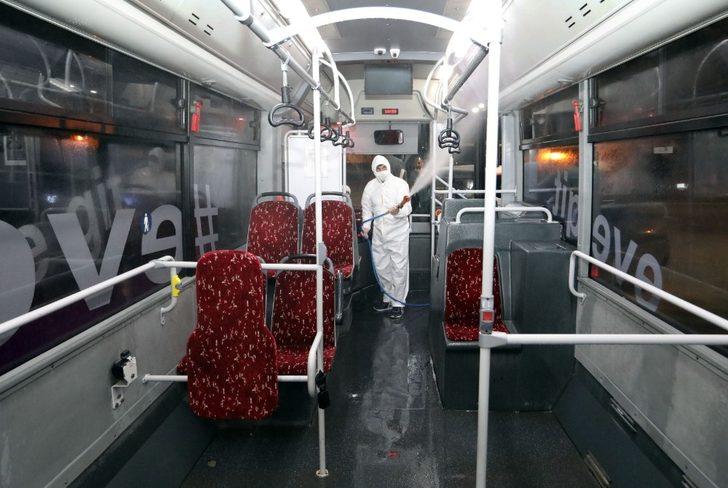 Toplu taşıma araçlarındaki dezenfekte çalışmaları sürüyor G4