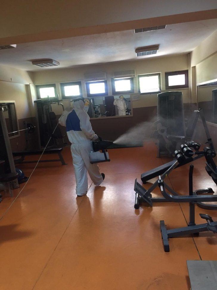 Alanya’da spor tesislerine dezenfekte işlemi G3
