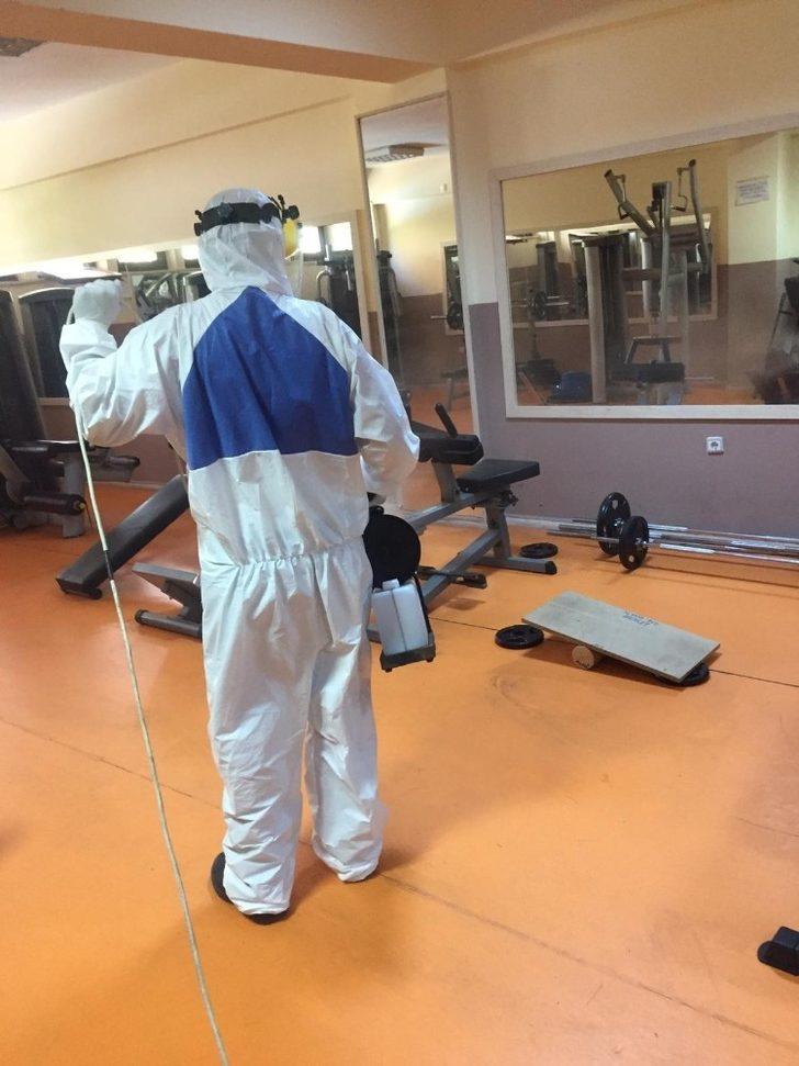 Alanya’da spor tesislerine dezenfekte işlemi G5