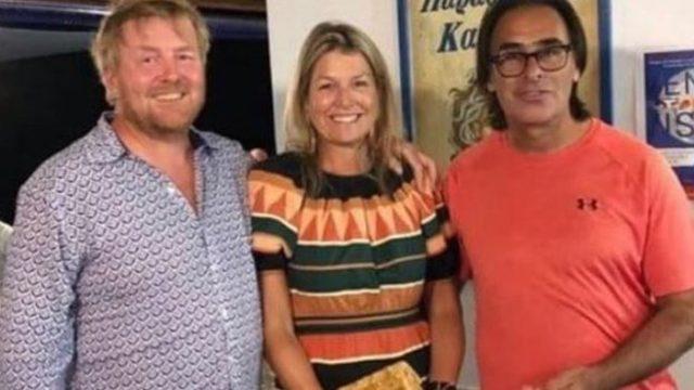Yunanistan tatilindeki Hollanda Kral ve Kraliçesi'ne sosyal mesafe tepkisi
