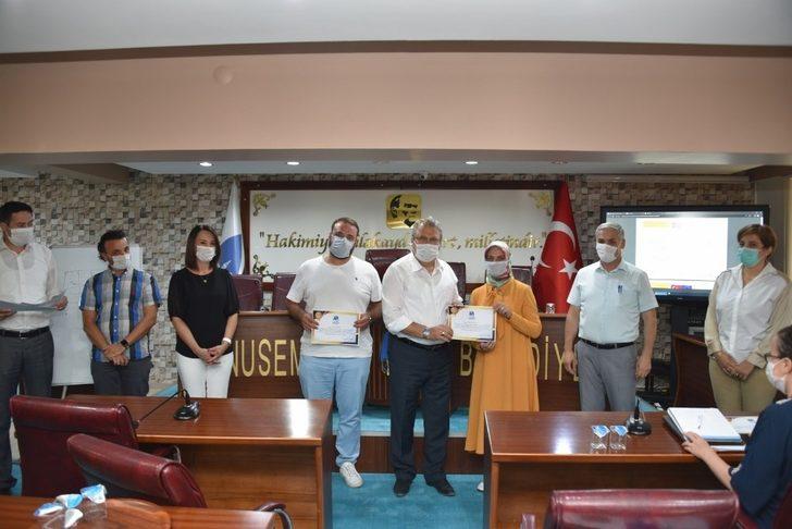 Sertifikalarını Başkan Çerçi’den aldılar G1