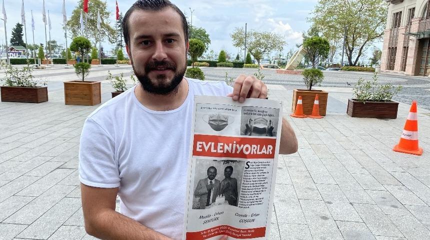 Gazete gibi d&uuml;ğ&uuml;n davetiyesi