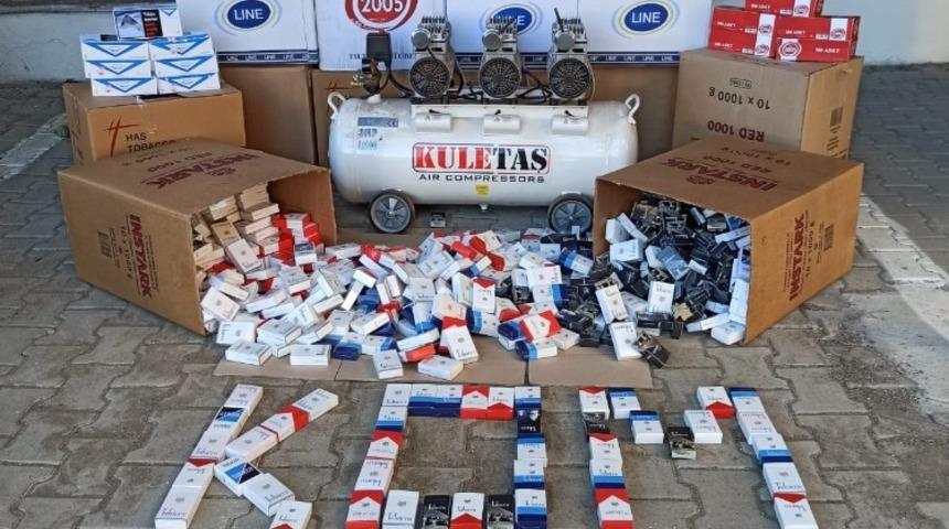 Biga&rsquo;da yasa dışı sigara operasyonu