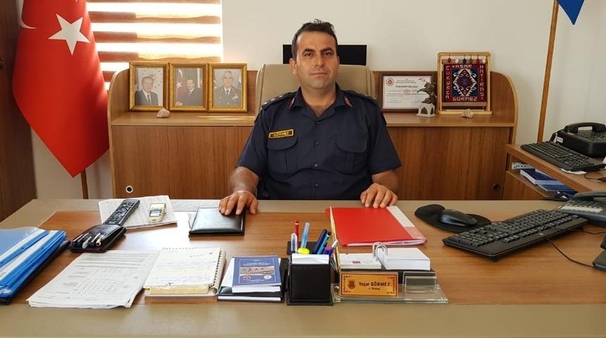 İl&ccedil;e Jandarma Komutanı G&ouml;rmez g&ouml;reve başladı