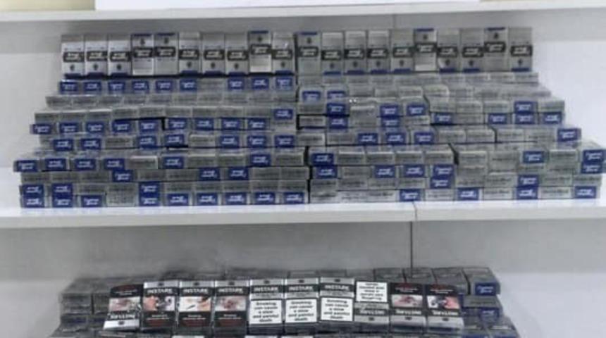 Sınır kapısında Bin 50 paket kaçak sigara ele geçirildi