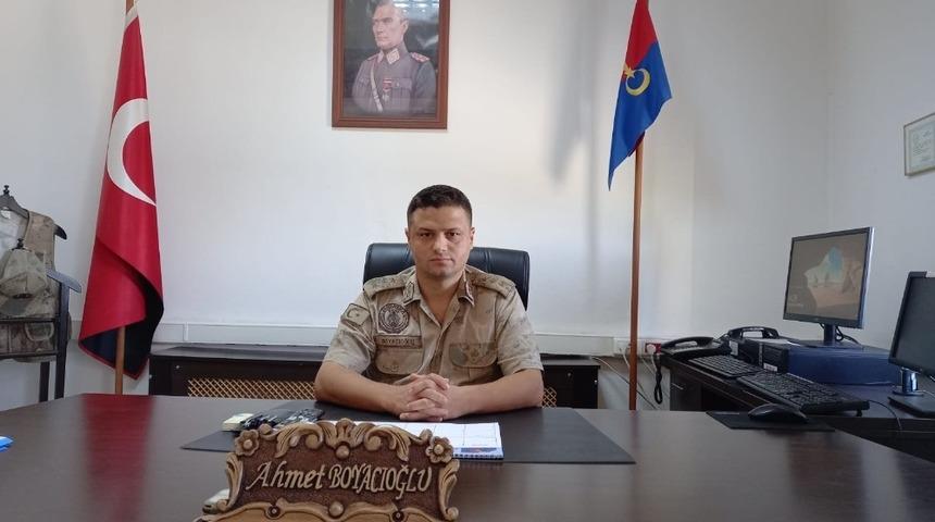 Yeşilyurt İl&ccedil;e Jandarma Komutanı Boyacıoğlu g&ouml;reve başladı