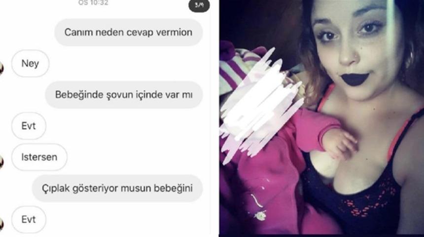 Pes artık! Çocukla birlikte müstehcen fotoğraflar paylaştı ve...