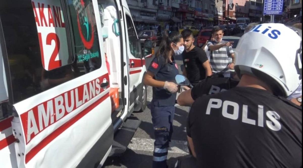 Motosiklet ile otomobil &ccedil;arpıştı: 2 yaralı