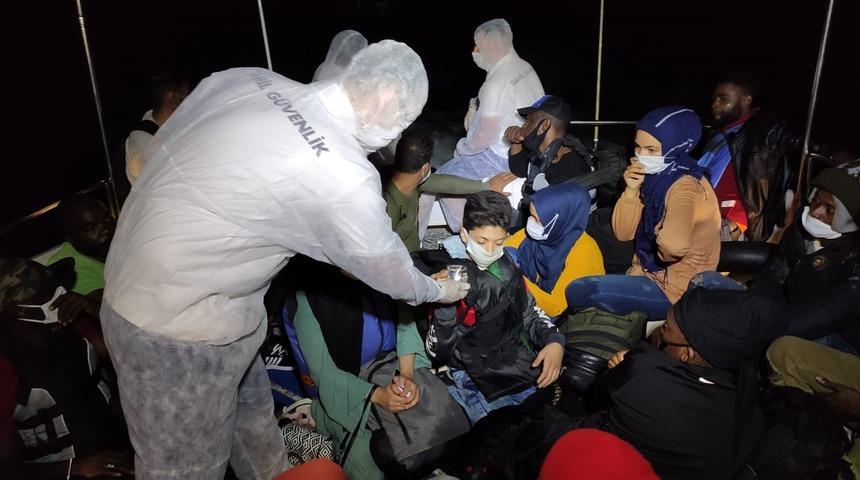 Bodrum açıklarında 21 kaçak göçmen kurtarıldı