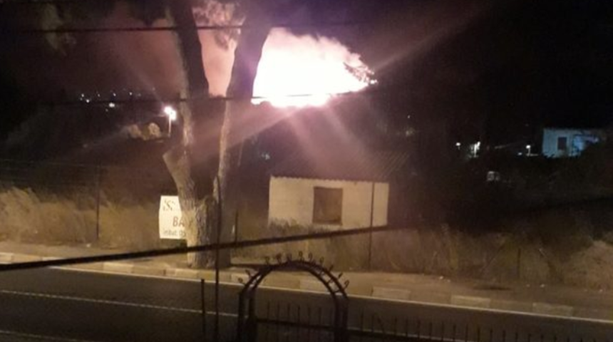 İzmir'de otluk alanda yangın