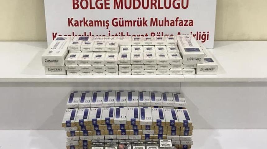 Sınır kapısında 910 paket kaçak sigara ele geçirildi