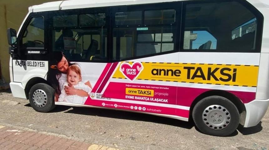 Kahta&rsquo;da Anne Taksi projesi hizmete giriyor
