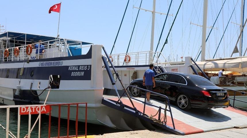 Bodrum-Dat&ccedil;a feribot seferlerine yoğun ilgi