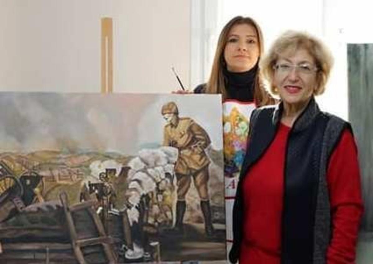 30 Ağustos Zafer bayramına &ouml;zel resim sergisi