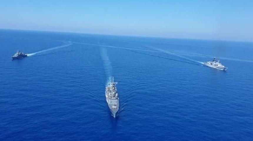 MSB paylaştı: Doğu Akdeniz'de İtalya ile ortak eğitim