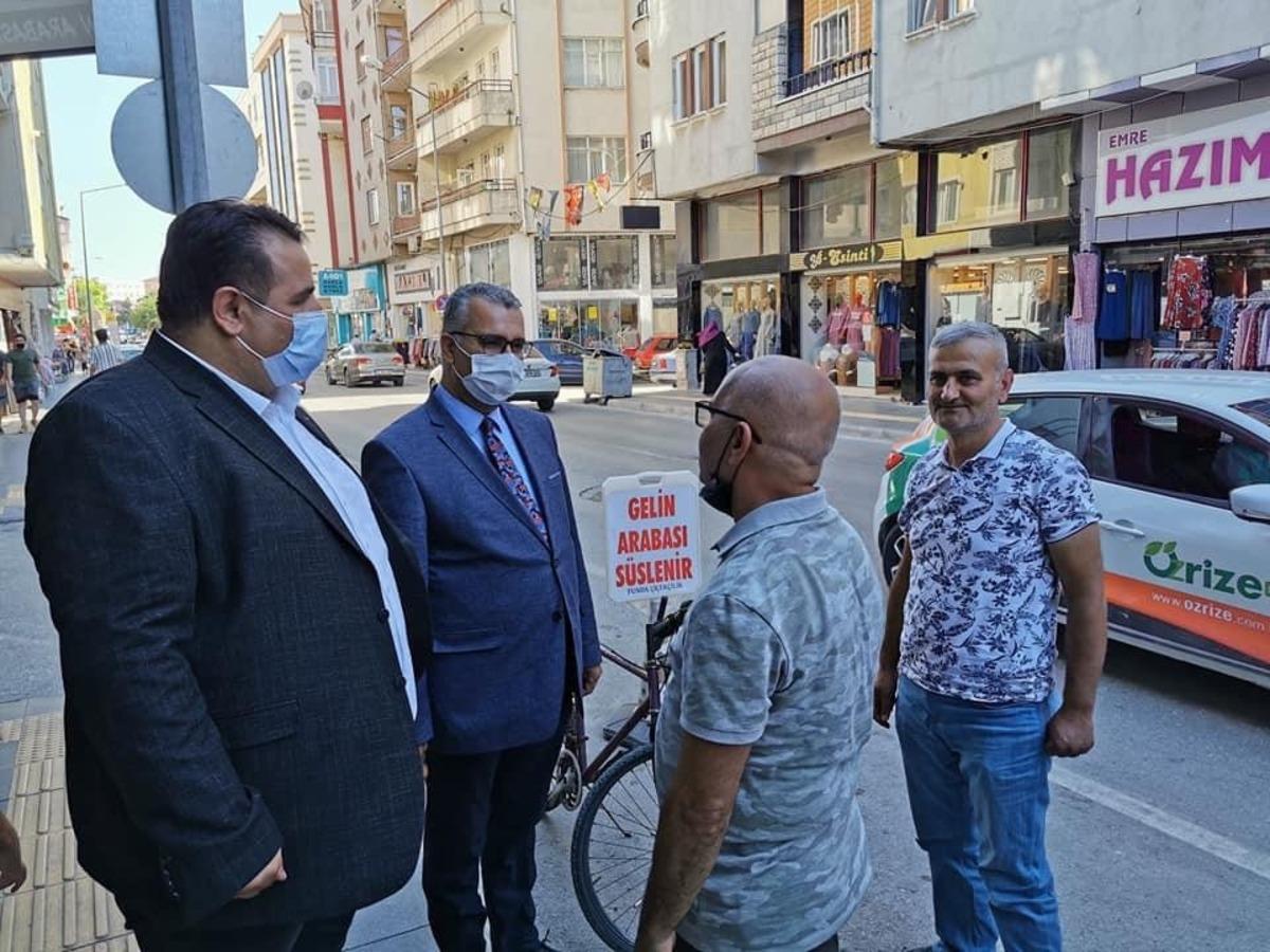Milletvekili Kaya ve İl Başkanı Ahlatcı&rsquo;dan esnaf ziyareti
