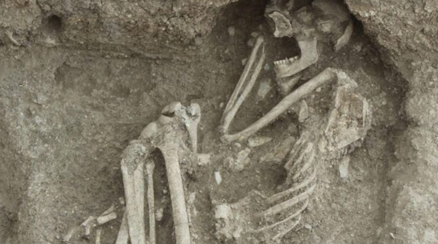 Bilecik&rsquo;te 8 bin 500 yıllık olduğu değerlendirilen insan iskeleti bulundu