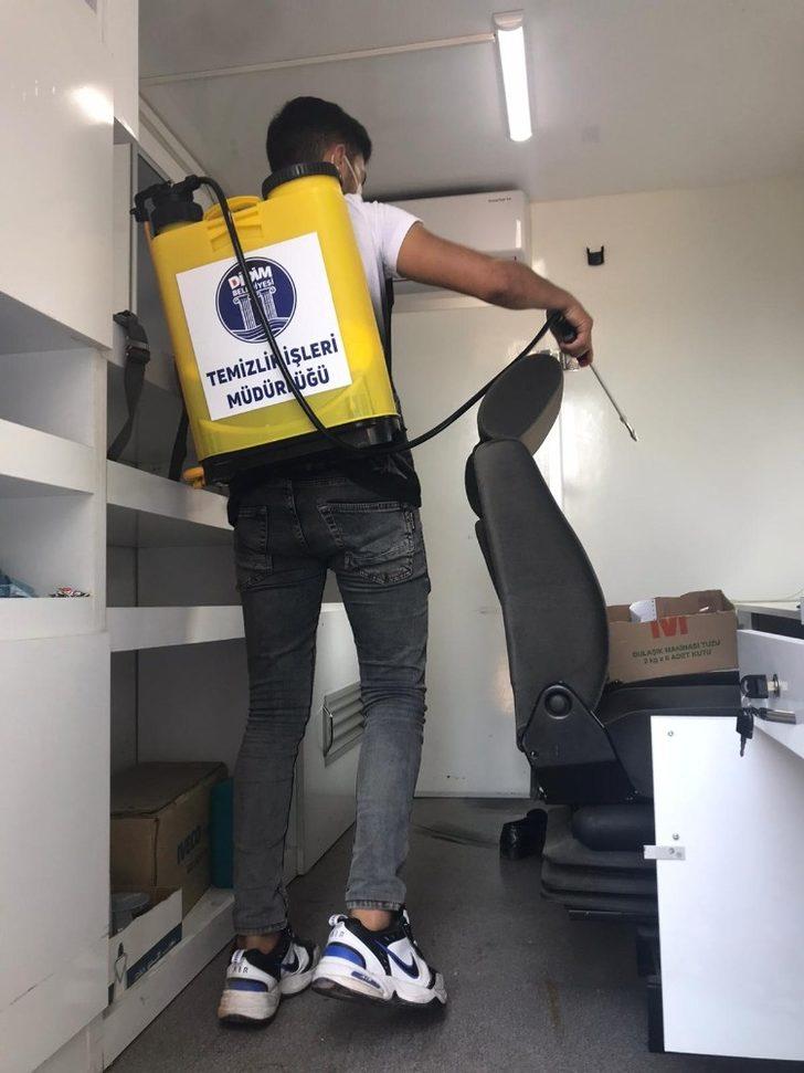 Akbük’te dezenfekte çalışmaları devam ediyor G3