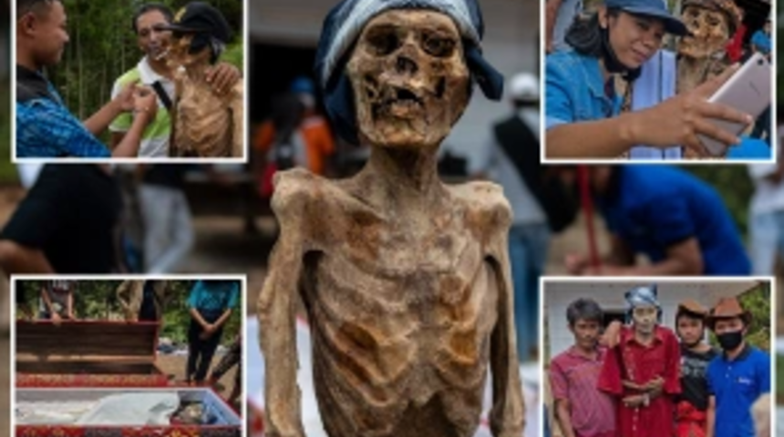 Yakınlarının cesedini &ccedil;ıkarıp sigara i&ccedil;iriyorlar