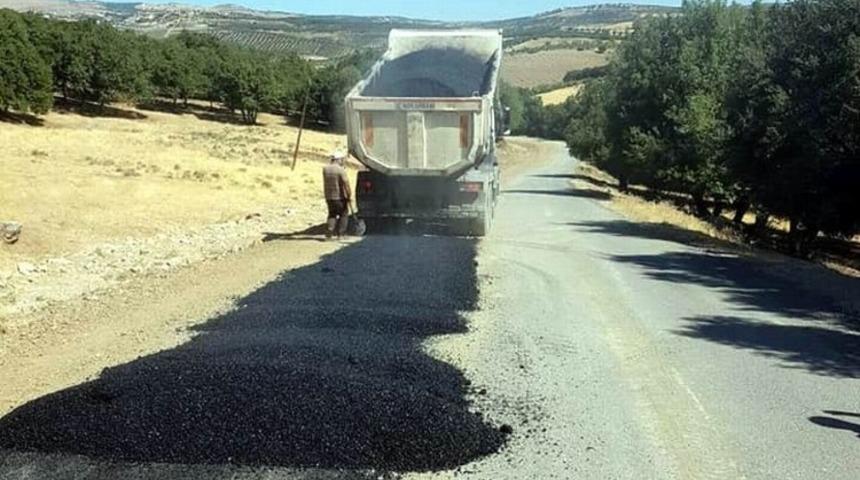 Kilis&rsquo;te yol &ccedil;alışmaları s&uuml;r&uuml;yor