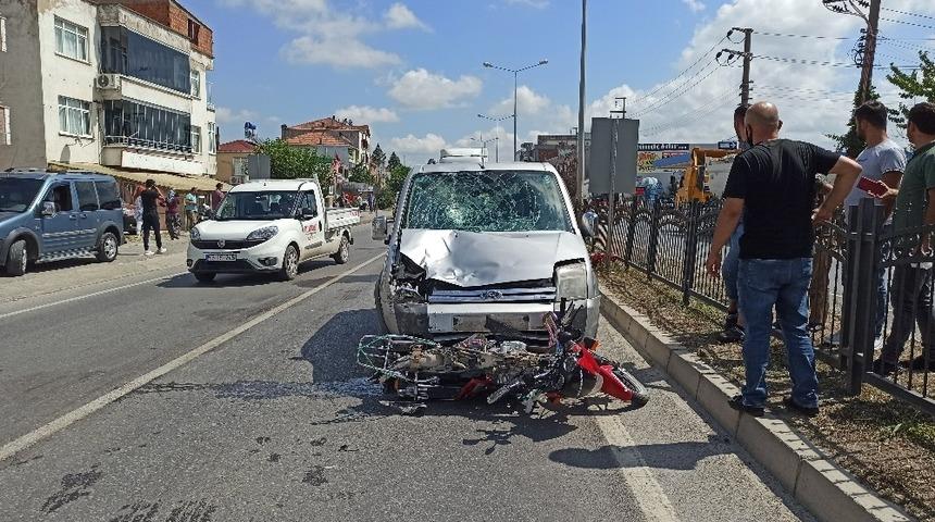 Bafra&rsquo;da trafik kazası: 2 yaralı