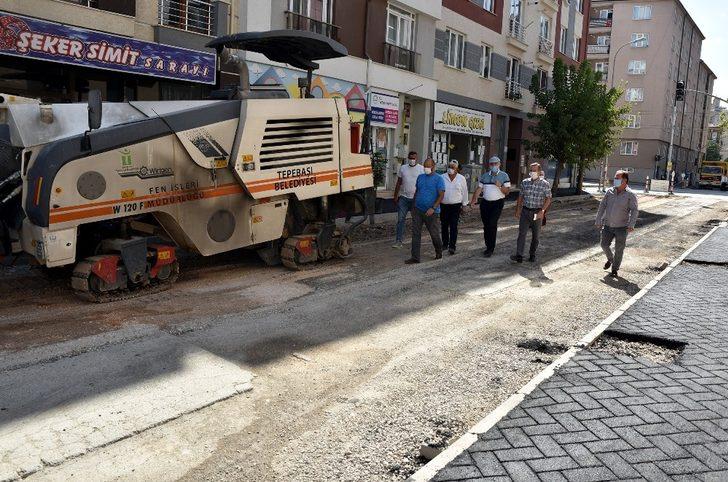 Başkan Ataç yol ve kaldırım çalışmalarını inceledi G5