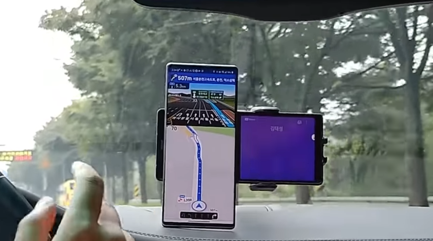 Uçağa benziyor: Çift ekranlı LG Wing çalışır halde yakalandı!