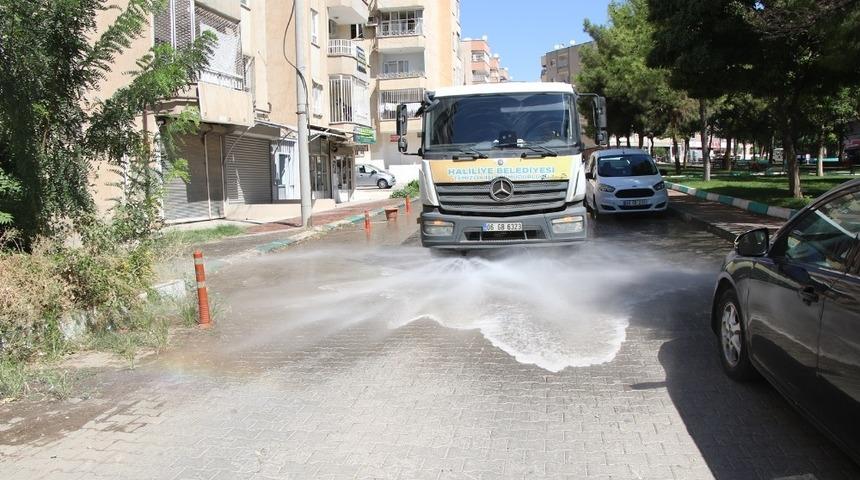 Haliliye&rsquo;de hijyen &ccedil;alışmaları s&uuml;r&uuml;yor