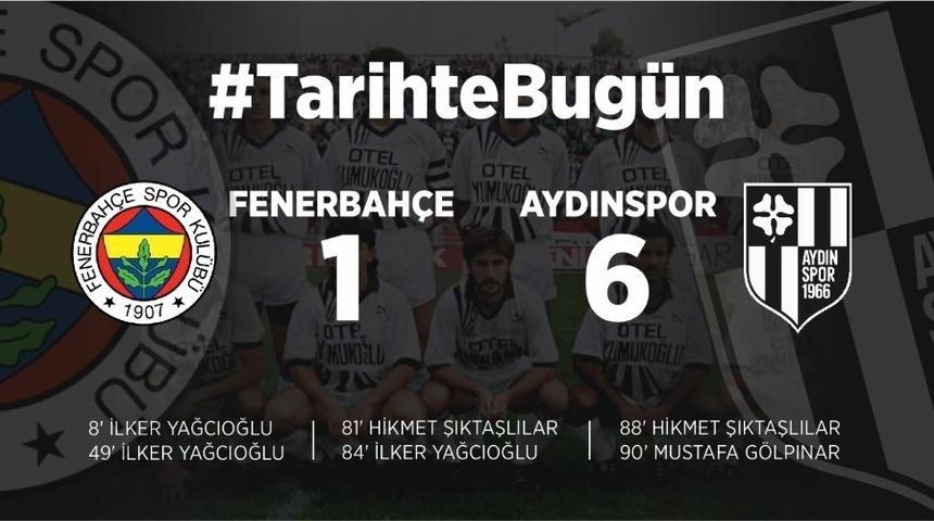 Aydınspor tarihi Fenerbah&ccedil;e galibiyetini 30&rsquo;uncu yıl d&ouml;n&uuml;m&uuml;nde andı