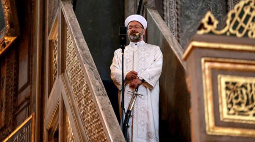 Ayasofya'daki sözleri tepki çeken Diyanet İşleri Başkanı Ali Erbaş'tan 'Atatürk'lü paylaşım
