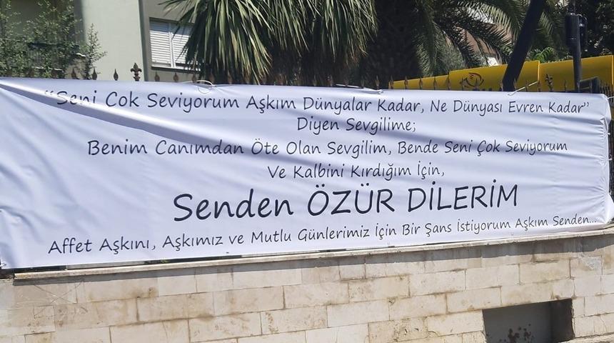 Zabıta Daire Başkanı bu pankartı kaldıramadı