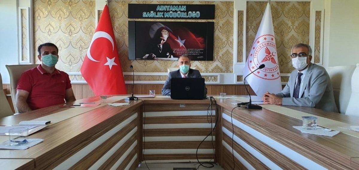 Vali Mahmut &Ccedil;uhadar pandemi s&uuml;reci &ccedil;alışmaları ile ilgili bilgi aldı