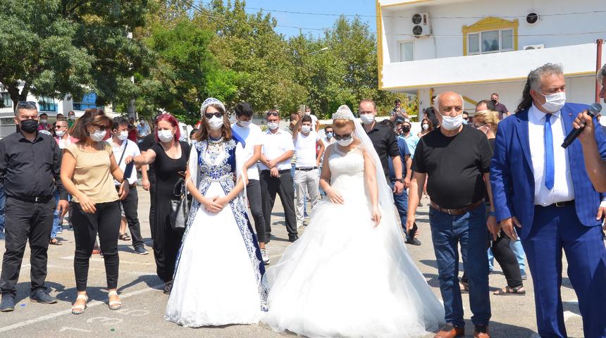 Bursa'da düğünlerin sınırlandırılmasına 'gelinlikli' tepki
