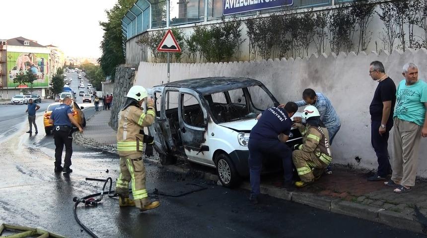 'Yok artık' dedirten olay! Eşine kızdı aracını yaktı