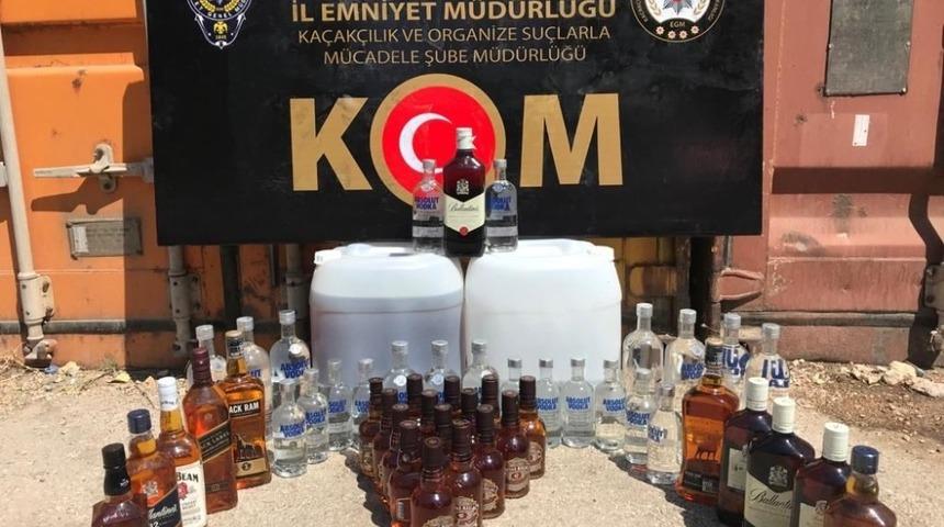 Gaziantep&rsquo;te sahte alkol operasyonu