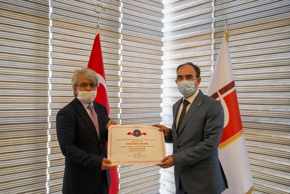 Turuncu bayrak sertifika t&ouml;reni yapıldı