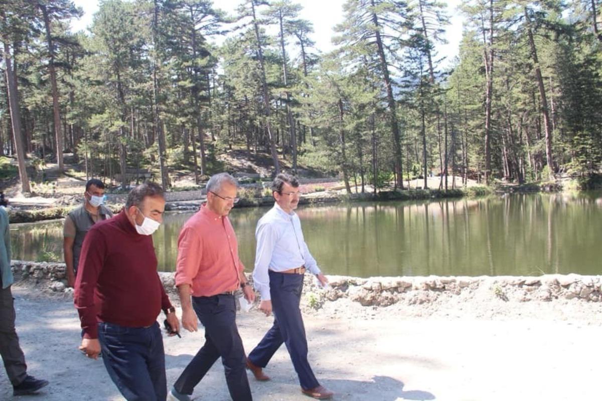 Kaymakam Pişkin, Dipsizg&ouml;l Tabiat Parkındaki &ccedil;alışmaları inceledi