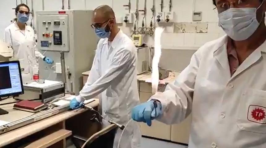 Bakan Dönmez, Karadeniz'de keşfedilen doğalgazın yakılma görüntüsünü paylaştı